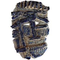Used Studio Ceramic Mask by Tucson Ceramist Maurice Grossman