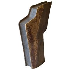 1980s Abstract Ceramic Sculpture No.10 by Elma Van Leuzen, in Black and White 11