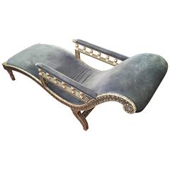Turn of the Century Anglo Indian Chaise Lounge