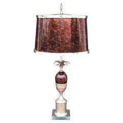 Pineapple Lamp Style of Maison Charles in Faux Tortoise Shell 1