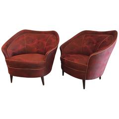 Mid-Century Italian Lounge Chairs Gio Ponti style