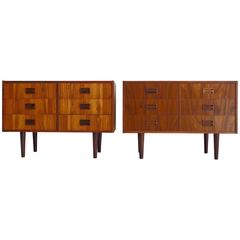 Pair of Mid-Century Modern Sideboards with Six Drawers