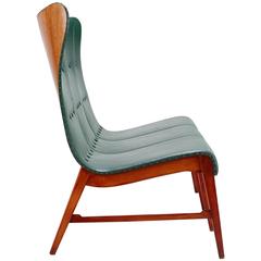 Mid-Century Modern Wingback Sofa or Bench by Axel Larsson, circa 1950