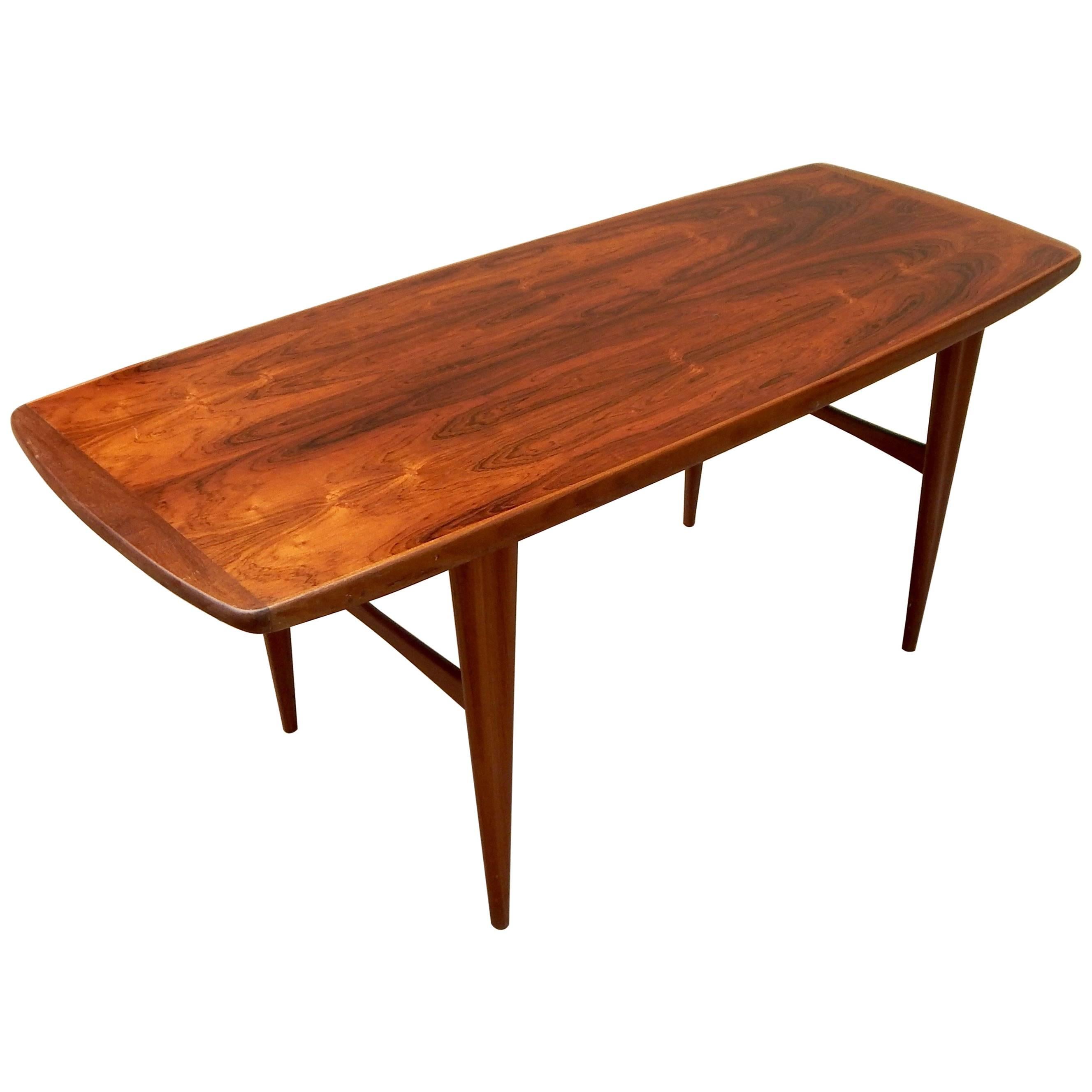 Swedish Mid-Century Modern Rosewood Coffee Table #10 For Sale
