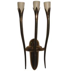 Minimal Wall Sconce Lumi Design Oscar Torlasco, 1950s 5