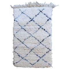 Original Beni Ouarain Wool Carpet, circa 1950