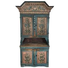 19th Century Swedish Cabinet, Original Painting 7