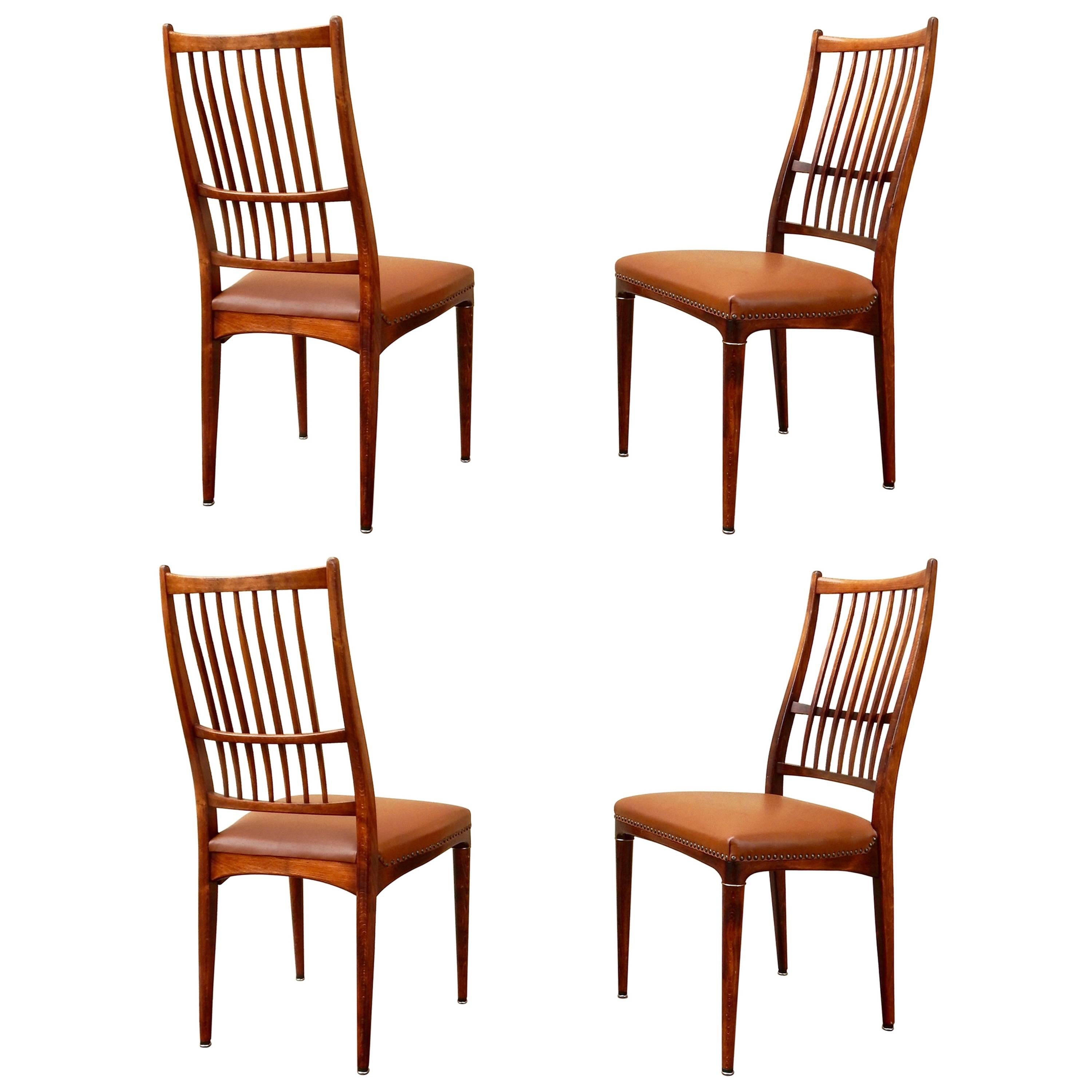Set of Four Dining Chairs, Denmark, circa 1960