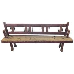 18th Century Folding Bench, Original Painting