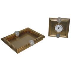 Bowl with Clock Tommaso Barbi Bottega Gadda, 1970s 1