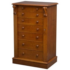 Victorian Oak Wellington Chest of Drawers