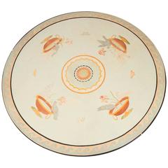 Giltwood Pedestal, Top Scagliola