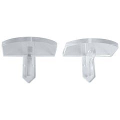 Pair of Lucite Wall Brackets