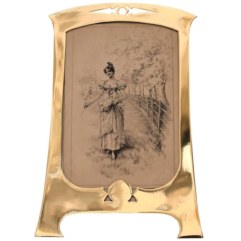 Art Nouveau Picture Frame For Sale at 1stDibs