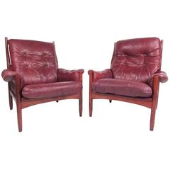 Pair of Stunning Danish Rosewood Lounge Chairs 12