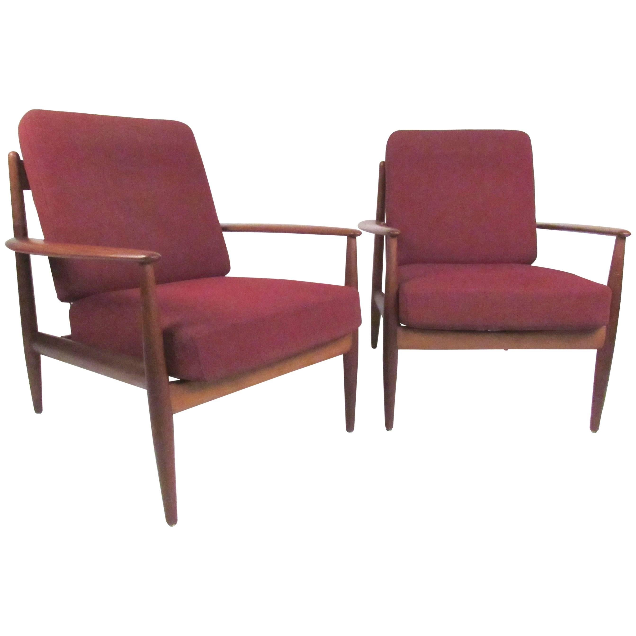 Grete Jalk Lounge Chairs for France & Daverkosen