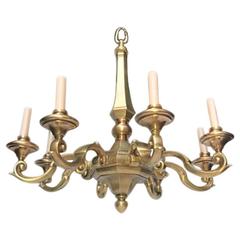 Neo Classic Gilt Bronze Chandelier