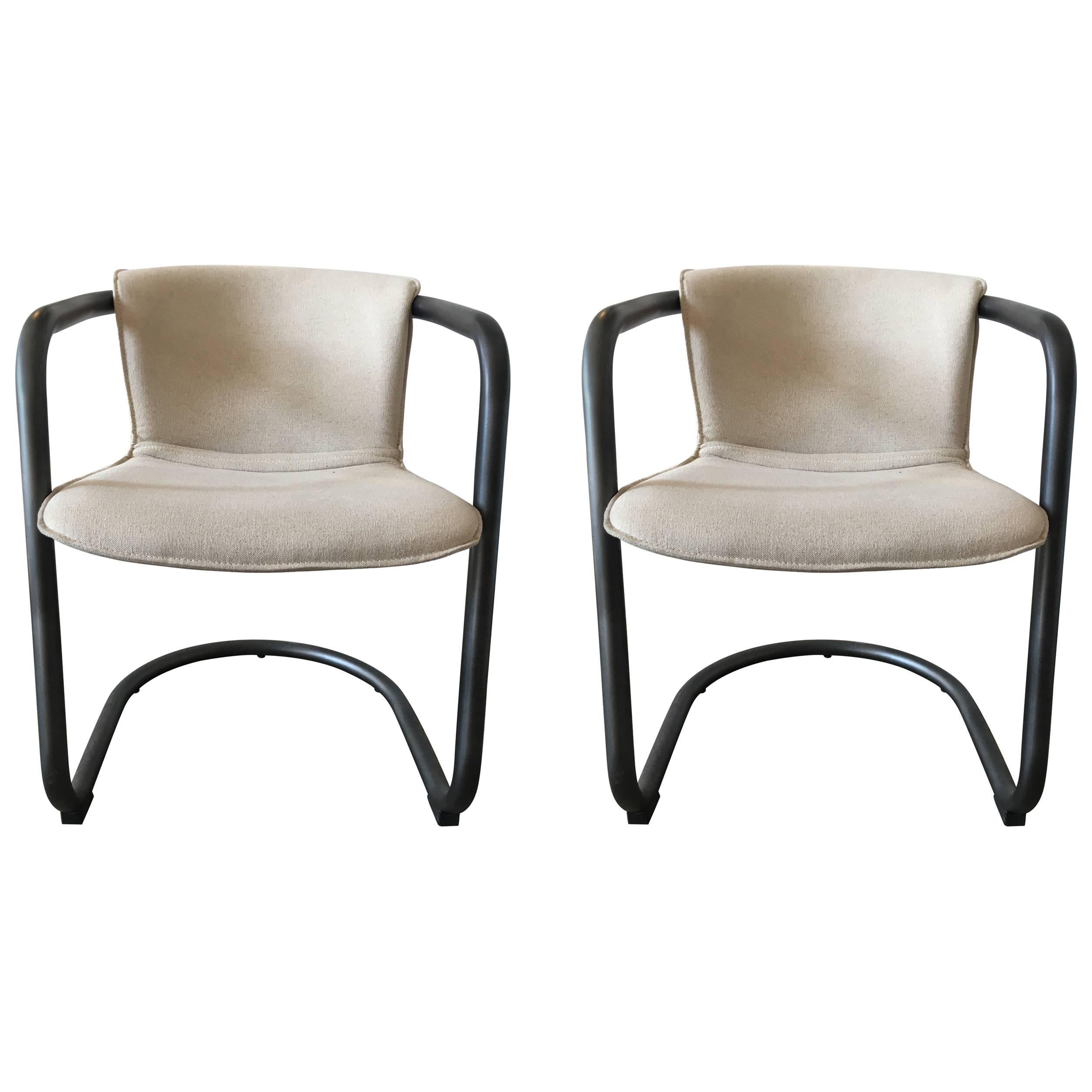 Bowery Chairs, Natural, Black For Sale