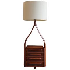 Vintage Handcrafted Floor Lamp by Tom Tramel, 1970s
