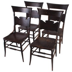 Four Oak Chairs