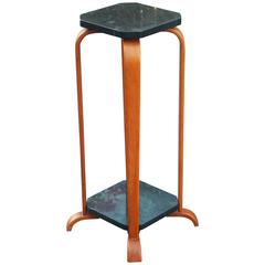 Swedish Artdeco Stand in Marble and Birch Wood, circa 1930