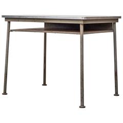 Rare Red Topped Ahrend Industrial Desk with Cubby 2