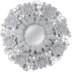 Arte de Mexico Painted Floral Tole Mirror 12