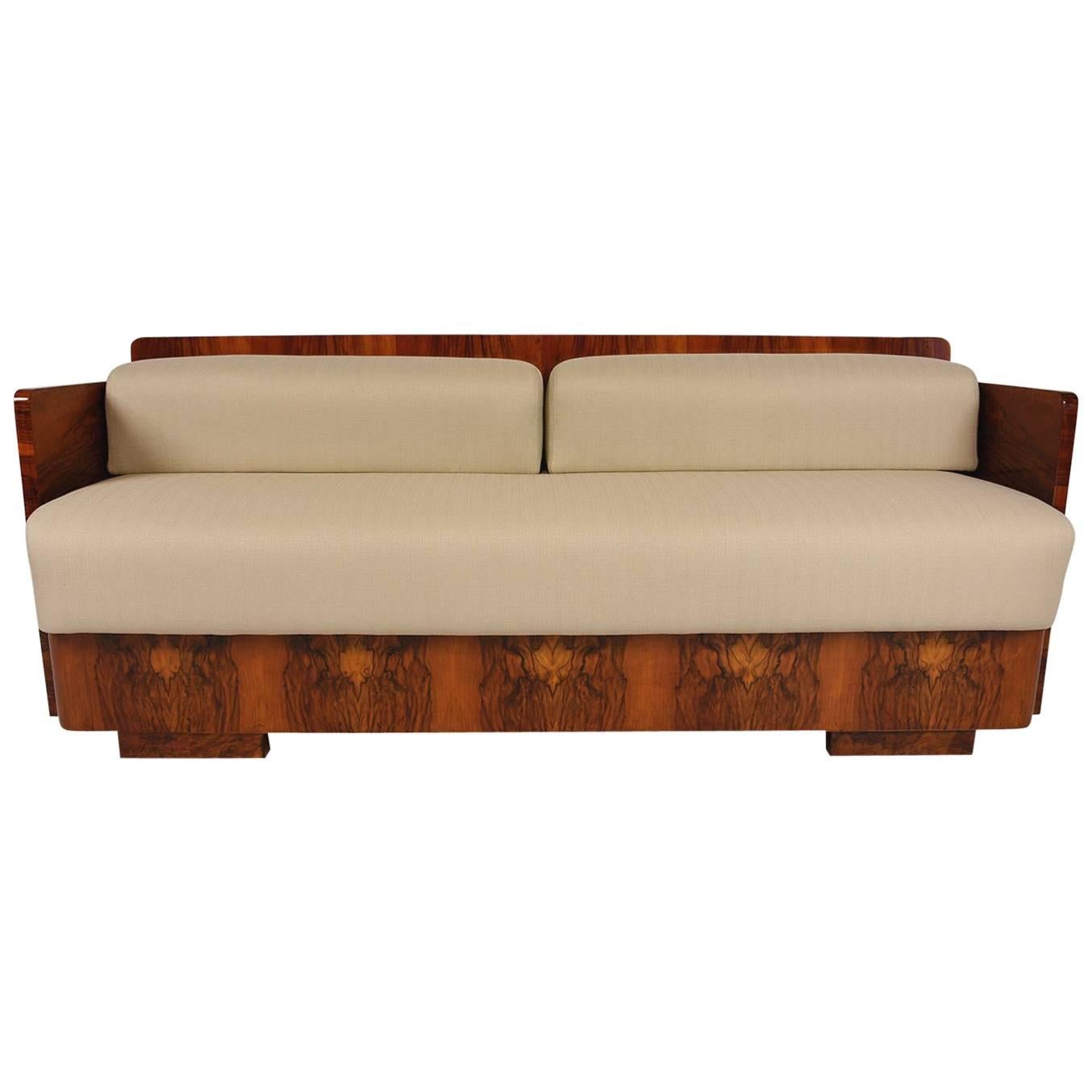 French Art Deco Style Sofa Bed at 1stDibs art deco sofa bed, french