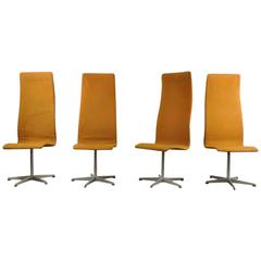 1960s Set of Six Dining Chairs by Arne Jacobsen