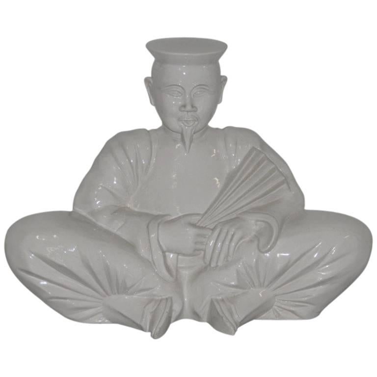 Sehr besonderer Buddha aus Keramik, 1970er Jahre, Figurative Buddha