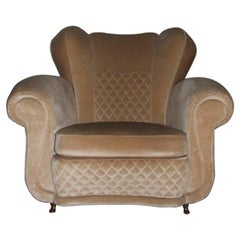 Very Special 1950s Armchair Attributed to Guglielmo Ulrich Italian Design 