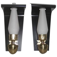 Pair of Mid-Century Italian Wall Sconces, 1950s 9