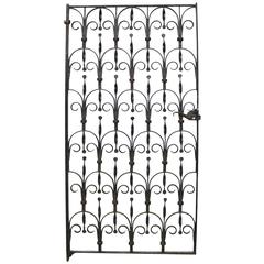 Salvaged 20th Century Wrought Iron Pedestrian Gate 8