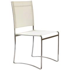 White Flexy 47 Outdoor Dining Side Chair by Royal Botania