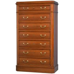 Slim and Tall 19th Century Chest of Drawers