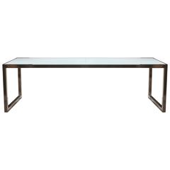 Used Glass Top Ninix 360 Outdoor Extending Dining Table by Royal Botania