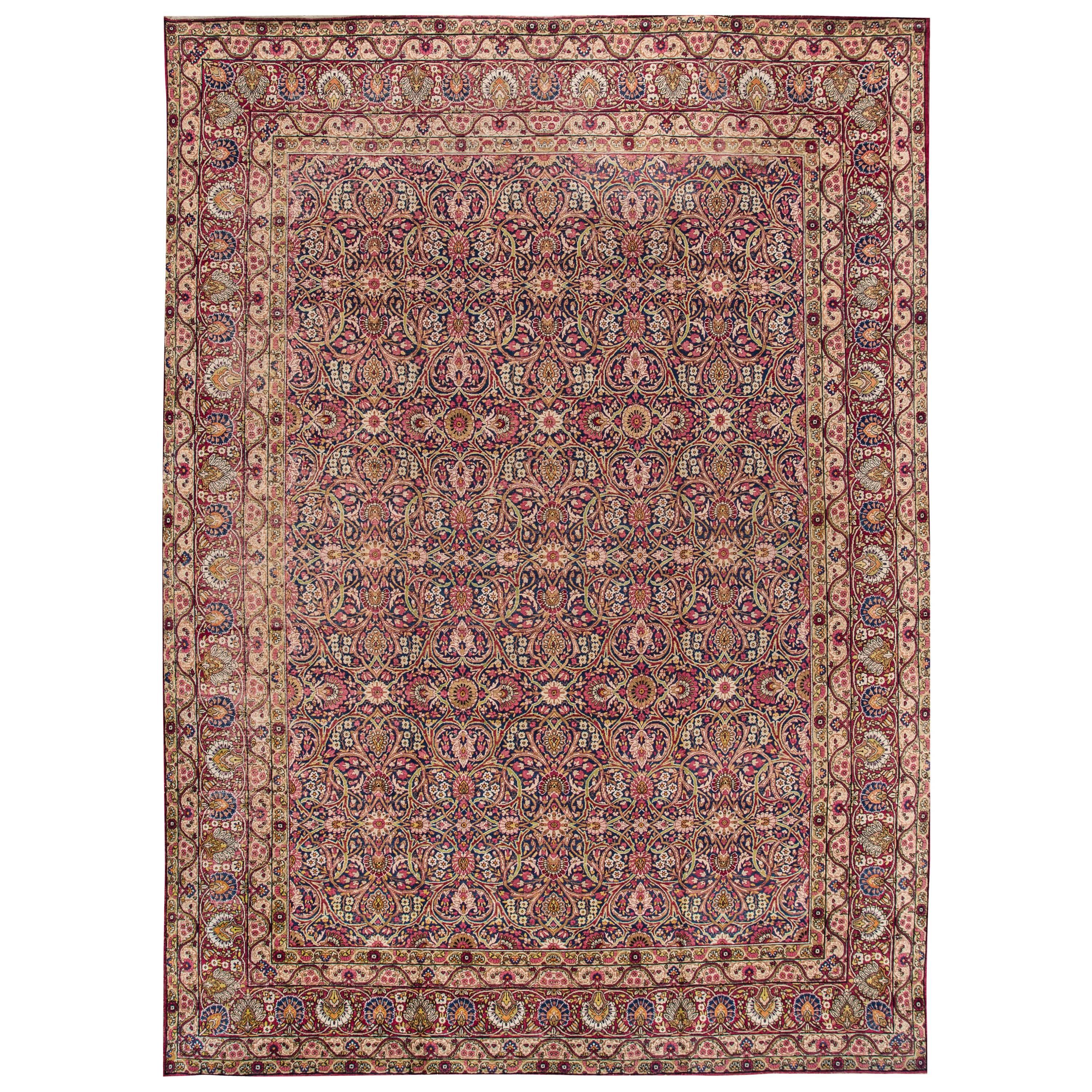 Antique Ravar Kerman Rug For Sale at 1stDibs