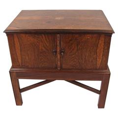 English Rosewood Small Chest with 3 Drawers on Later Stand