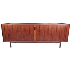 Retro Ib Kofod-Larsen Deisgned Danish Rosewood Tambour Sideboard