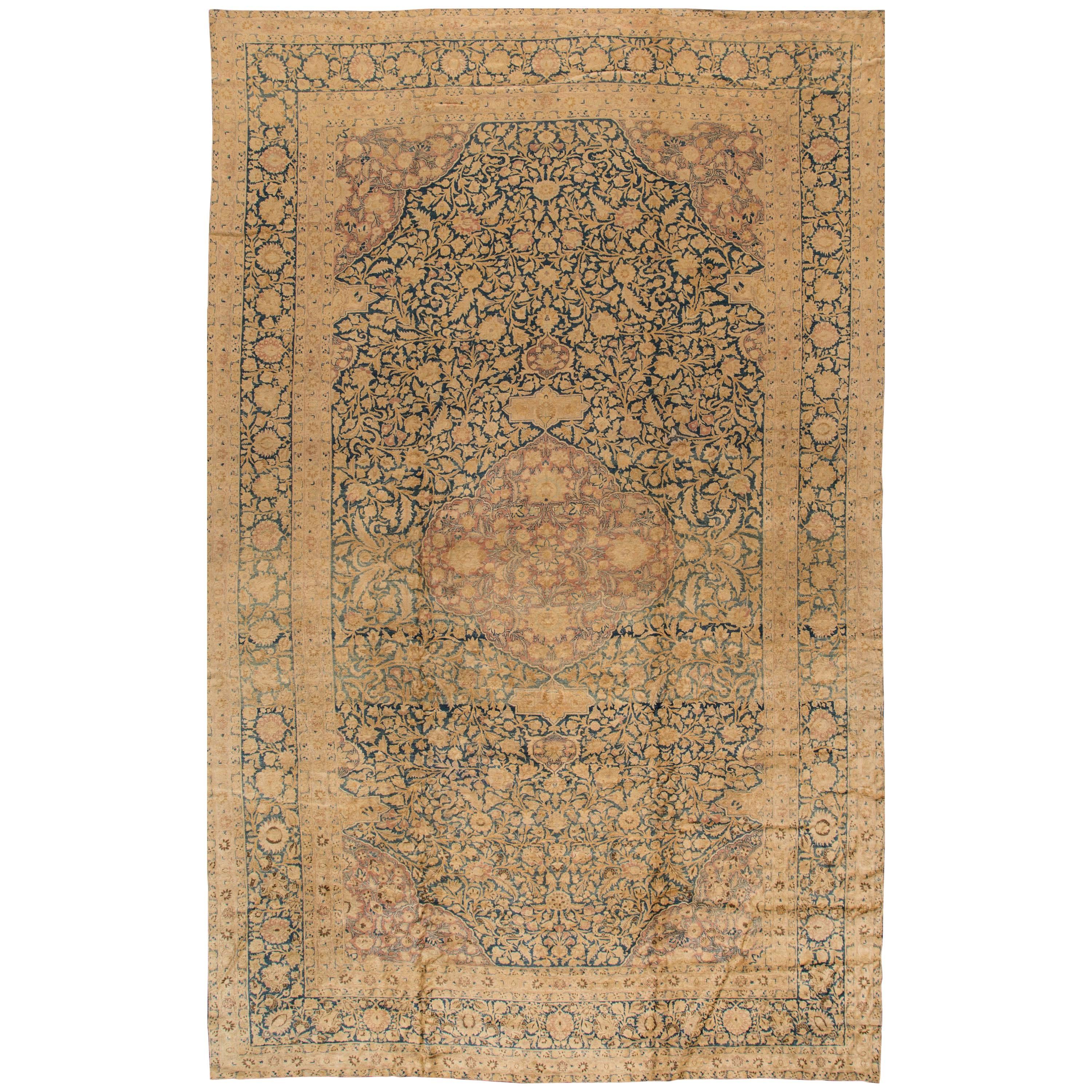 Antique Kerman Rug For Sale at 1stDibs
