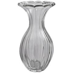 Sweeney Cut-Glass Broad Fluted Vase