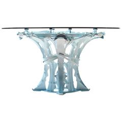 Contemporary Meridian Table in Painted Steel 3