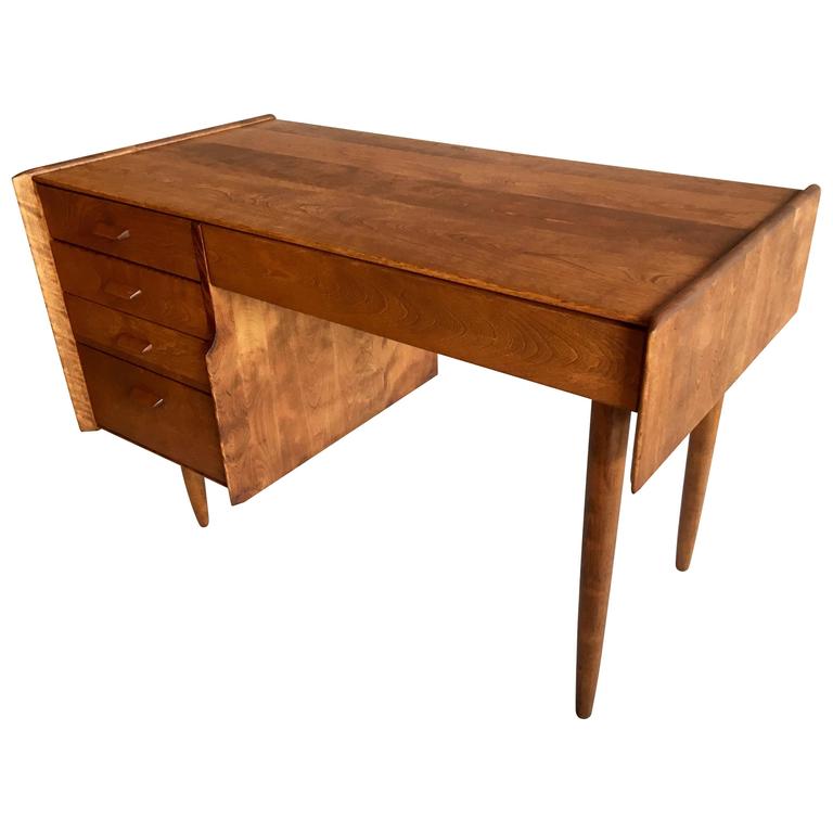 American Mid Century Modern Rare Desk By Russel Wright For Conant