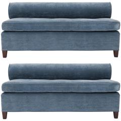 Pair of Bolster-Back Sofas 4
