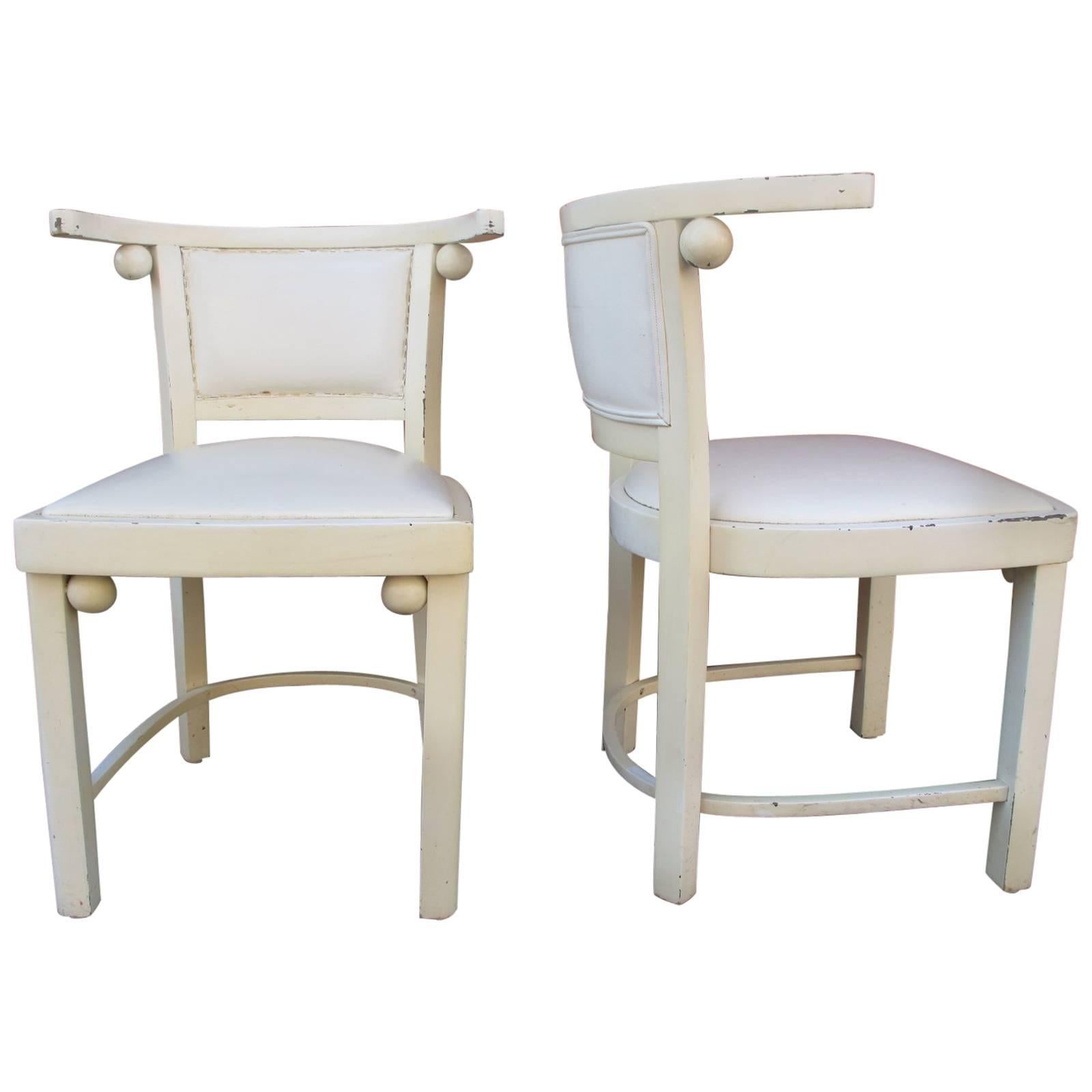 Pair of Chairs, Manner of Josef Hoffmann