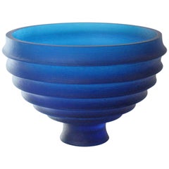 20th Century Scallop Bowl Glass Vessel 