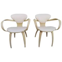Used Lovely Pair of Norman Cherner Plycraft Pretzel Chairs, Mid-Century Modern