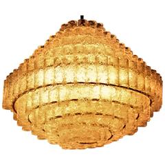 Doria Leuchten Nine-Tier Glass Tube Chandelier 3