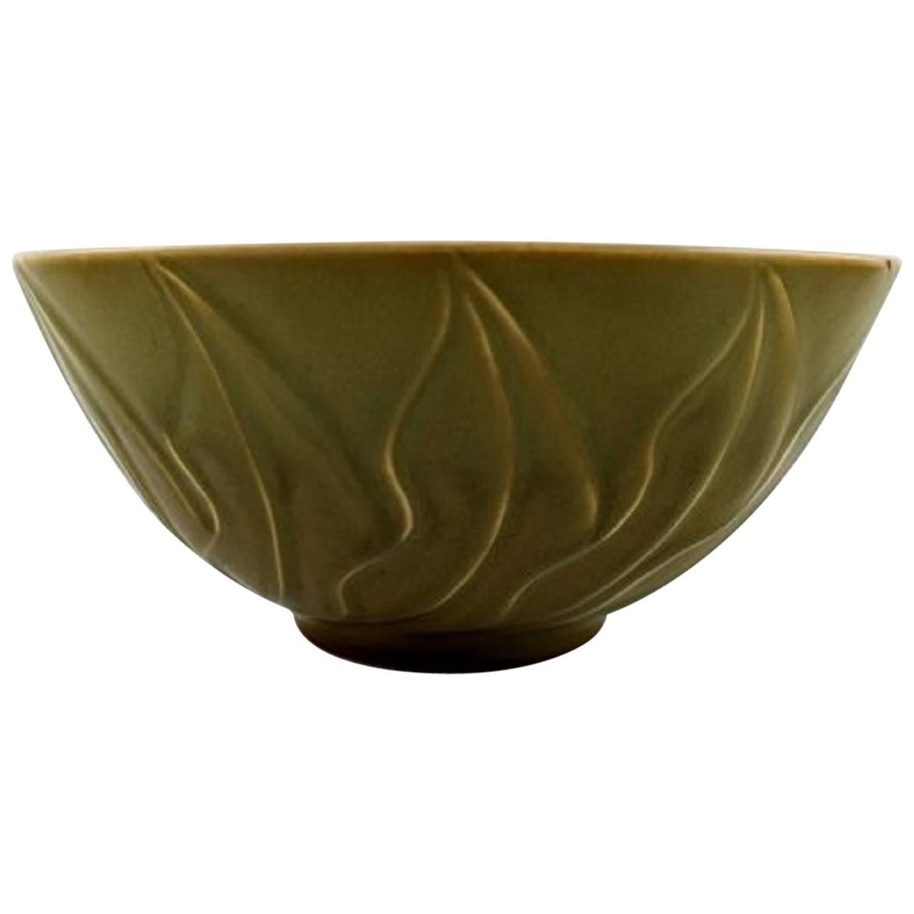 Christian Poulsen, Bing & Grondahl 'B&G' Stoneware Bowl For Sale