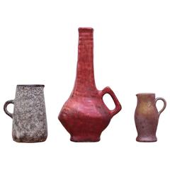 Set of Three Small Mid-Century Dutch Ceramics Grouping